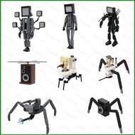 HJ4 Skibidi Toilet Building Blocks Boss TV Man Spider Camera Man Speakerman Woofer Man Toys For Kids