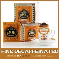 Bacha Coffee | Baraka Decaffeineated, 100% Arabica Beans, Medium Roast, x12 Individually Wrapped Sin