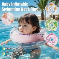 Adjustable Inflatable Baby Neck Float Swimming Ring Newborn Infant Safety Swim Aid Ring for 0-1 Year