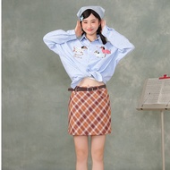 Retro Dachshund Puppy Embroidered Shirt Women
