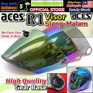 ACES R1 Siang Malam Helmet Visor Smoke / Rainbow / Revo Gold Cermin Visor Motorcycle (VISOR ONLY) AC