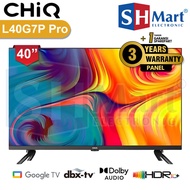 SMART GOOGLE TV CHIQ 40 INCH L40G7P PRO FULL HD DIGITAL TV DOLBY AUDIO GARANSI RESMI