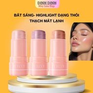 Highlight highlighter, jelly form, cool 2 light highlighter in stick form IYCYYB - Dinh Dinh beauty 
