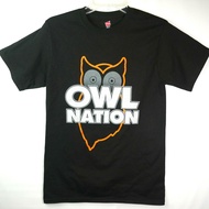 Hooters Owl Nation Mens S T-Shirt Hanes Tagless Preshrunk Cotton
