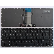 แป้นพิมพ์สําหรับแล็ปท็อปของสหรัฐฯ สําหรับ HP Pavilion 14AB 14-AB 14AL 13-U 14-AL W118 Tpn-Q171 Q158