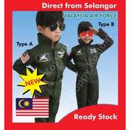 💥Ready Stock Air Force Costume Kids Kostum Baju tentera Utara Budak (Local) Malaysia Cosplay Boys & 