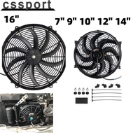 Universal 7"9"10"12"14''16" 12V 120W Electric Radiator Oil Cooler Cooling Electric Slim Fan Push Pul