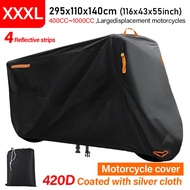 3XL 420D Thick Oxford Motorcycle Waterproof Cover Outdoor Protection Motorbike Rain Cover Sunshade D