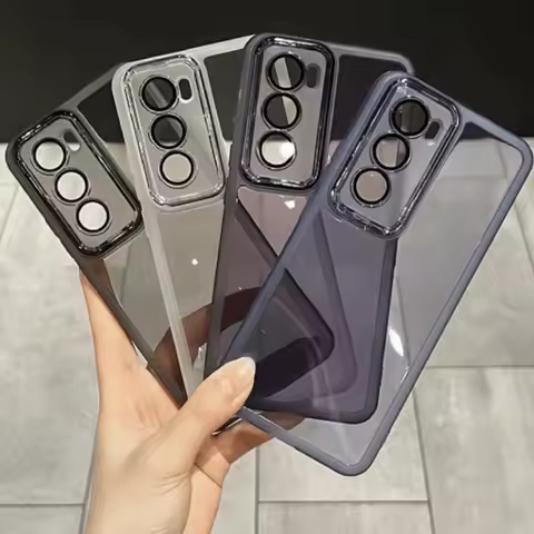 For OPPO Reno 12 Case OPPO Reno 12 Pro Phone Case Oppo Reno12 Reno12 Pro Transparent Silicone Camera