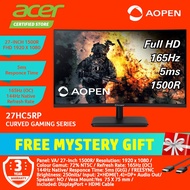 Acer Aopen 27-Inch 27HC5RP FREESYNC Curve Gaming Monitor 1920X1080 165Hz (OC) 144Hz Native UM.HW5SM.