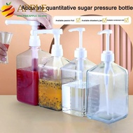 PINLESG Syrup Drip Dispenser, Large Capacity with Scale Coffee Syrup Press Bottle,  5/8/10CC 1600ml 