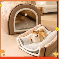 Winter Dog Kennel Warm Dog House Mat Detachable Washable Dogs Bed Nest Deep Sleep Tent for Medium La