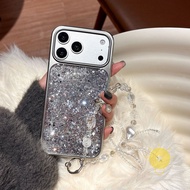 For iPhone 16 Pro Max Case TPU Chain Phone Case For iPhone 17 Pro Max 16 15 Cover 手机壳 Aesthetic Kore