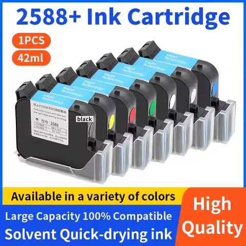 2588+ 2588 2588+M Handheld Printer Ink Cartridge Fast Dry Eco Solvent Print Height 12.7mm Inkjet Pri