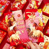 Year Of The Horse 2026 New Vietnamese Copperplate Paper Traditional Red Envelope For New Year A7