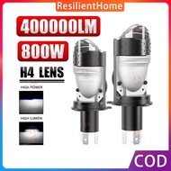 H4 Led Projector Mini Lens Bi Led Lens 400000LM Headlight Bulbs 1:1 Plug Play H4 Led Headlight