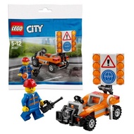 LEGO City Road Worker Polybag (30357)(58 Pieces) 5+ lego Đồ chơi gạch Hoàn toàn mới và chính hãng