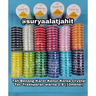 Crystal Rubber Rope size 0.8 clear (1 Roll @ ± 10m) = rp. 3, 700/ 1 Roll