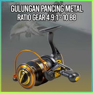 BEST SELLER DE BAO Gulungan Pancing Metal Fishing Spinning Reel 4.9:1 Ratio 10 BB / gulungan pancing