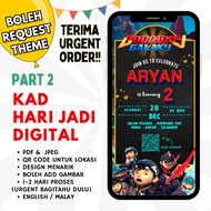 [PART 2] Kad hari jadi digital kad Jemputan Hari Lahir Digital kad Birthday Digital Birthday Invitat