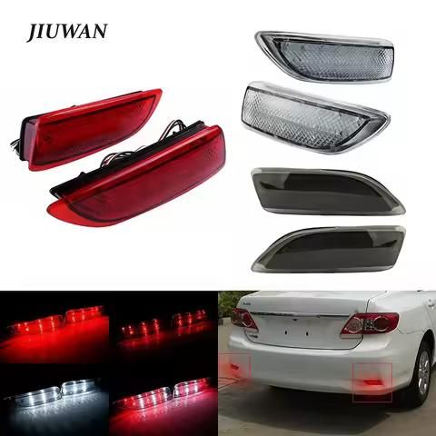 1 Pair LED Rear Bumper Reflector Light Car Reflector Lamp For Toyota Corolla 2011-2013 For Lexus CT2