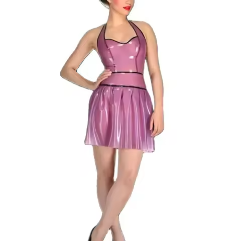 Woman's Latex Dress for Clubwear and Fetish skirt "Customize Your Fetish Slim-Fit Woman's Latex Dres