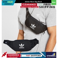 Adidas Originals Classic Waist Bag Black 2 Litre Crossbody Pouch Bag Hip Pack [Ready Stock]