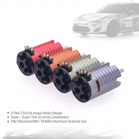 SurpassHobby Rocket MINI 1410 2 POLES Brushless Motor 2500KV 5500KV 9500KV For TRX4M 1/14 1/28 RC Ca