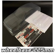 1/10 PC RC TM386 1/10 Mini AE86 M Shell Body 225mm Wheelbase Lampshade Tail Wing Transparent Shell B