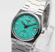 นาฬิกา TISSOT PRX POWERMATIC 80 T137.207.11.091.01 boy size 35 mm Green Tiffany