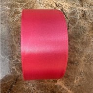 Pink Rose Satin Ribbon 4 cm 25 yards 22 meters instant delivery Jogja
