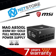 MSI MAG A850GL ATX3.1 PCIe5.1 80+ GOLD POWER SUPPLY - 306-7ZP8A18-CE0