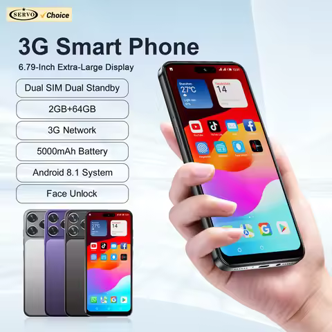 SERVO A17 PRO 3G WCDMA Smart Phone 6.79" Big Screen 2GB+64GB Android System Play Store WiFi 2 SIM Ca