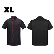 Baju Koki Hitam / Baju Chef Pria / Baju Kitchen Chef Pria / Baju Chef Indonesia