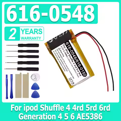 With Tools 616-0548 616-0150 0.19Whr 3.7V Battery Replacement For ipod Shuffle 4rd 5rd 6rd Generatio