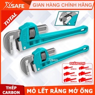 TOTAL tooth wrenches in many sizes 8-24 inches, maximum clamping diameter from 27-73mm, used to fix 