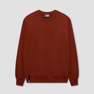 DAVIE JONES เสื้อสเวตเตอร์ Logo Regular Fit Sweater SW0079 สีส้ม เขียว