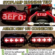 Stoplamp Running Text Animation Aerox 155 new connected 51 Modes LED Rear Brake Light Modification M