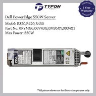 Dell PowerEdge R230 R320 R330 R420 R430 R440 R510 Power Supply PSU 550W D550E-S1(Refurbished)