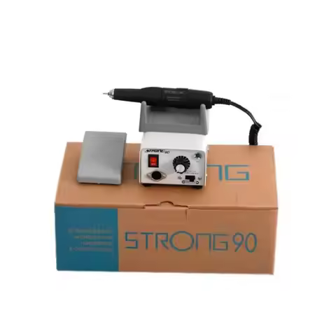 Strong 90+102L Set 35000RPM Nail Drill Dental Laboratory Polisher Electric Micro Motor Professional 
