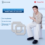 Set of 2 glass cleaning rags for Ecovacs Winbot mini 2 W-CC02-0019