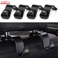 1/2Pcs Toyota Car Hanger Hooks Vios ncp93 Wish Hilux Yaris Rush Corolla Cross Avanza Innova Hiace Alphard Camry Car Back Seat Organizers Seat Rear Hooks Decoration Car Accessories