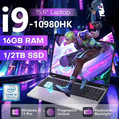 Windows 11 Pro i9 15.6" Laptop Computer PC Intel Core i9 10980HK 16GB RAM 1TB SSD Fingerprint Unlock