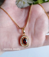LIONTIN BATU MERAH XUPING BEKILAU FULL PERMATA ( LIONTIN SAJA TANPA KALUNG )