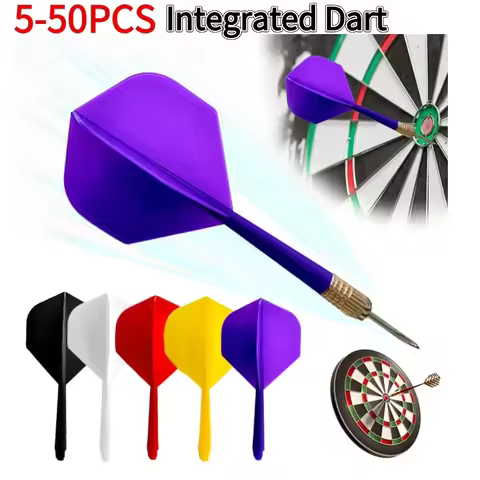 5-50pcs Dart Flights Shaft Anti-Fall Integrated Dart Flights and Shaft Plastic 2BA Screw In-one Dart