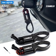 For Ducati Scrambler 400 800 1100 2014 - 2019 2018 2017 Accessories Motorcycle Braided Rope Keyring 