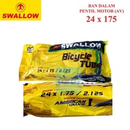 Bicycle Inner Tube Size 24 x 1.75 / 1.95 / 2.125 SWALLOW Mini MTB Mountain | High Quality
