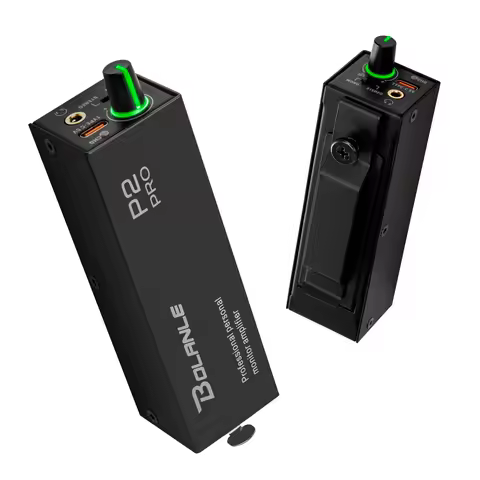 Bolanle P2 PRO IEM Rechargeable USB C Ultra-Compact Personal In-Ear Monitor Amplifier headset