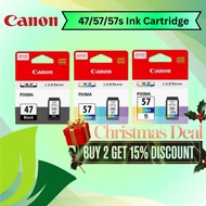 Canon Original Ink PG 47 CL 57 57s Ink Cartridge for Printer 410 470