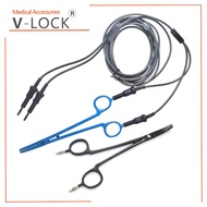 Reusable Bipolar forceps cable,for 4mm banana to 4mm banana socket 4mm banana connector polish tip N